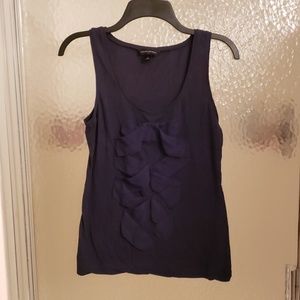 Banana Republic Black/Navy Sleeveless Top, Size Sm